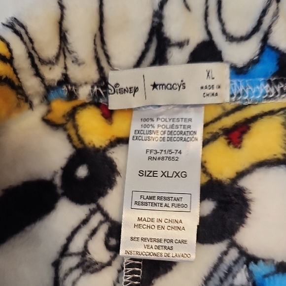 Disney Colorful Character Pajama Plush Pants - Picture 6 of 6